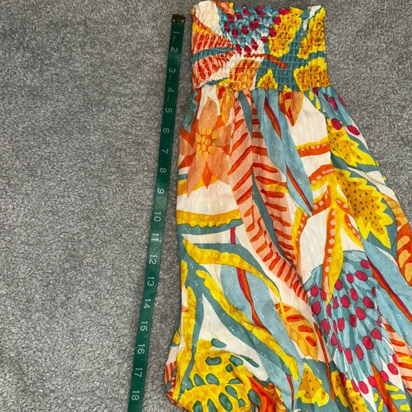 Christian Siriano Yellow Orange Maxi Wide Leg pants - Picture 8 of 9